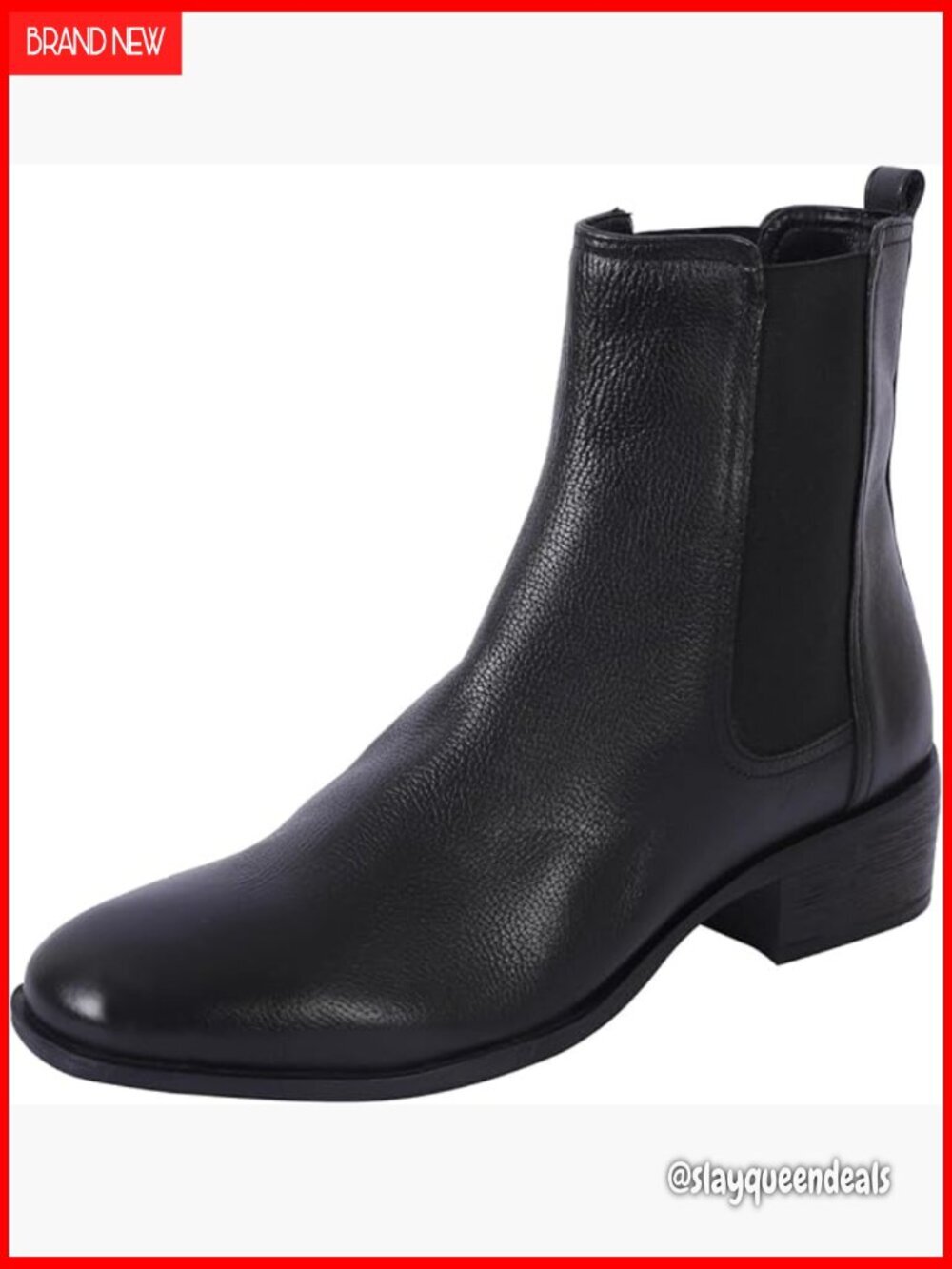 Leather Chelsea Ankle Boots with Pull-On Design and Cushioned Footbed